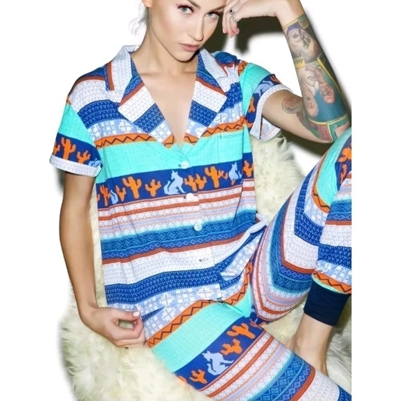 NewMinkPink SleepCotton Pajamas Counting Cactus